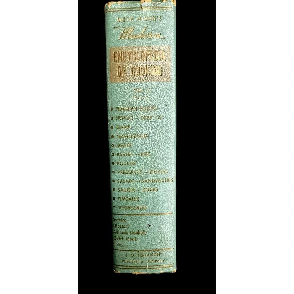 Vintage Meta Givens Modern Encyclopedia Of Cooking (1966)